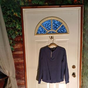 Ike Behar Blue Long Sleeve Shirt RL48
